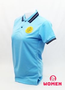 💥Sale💥เสื้อโปโล สีฟ้า ตรากรมป่าไม้(แบบใหม่) (ชาย/หญิง) นุ่มลื่นใส่สบาย ระบายอากาศดี