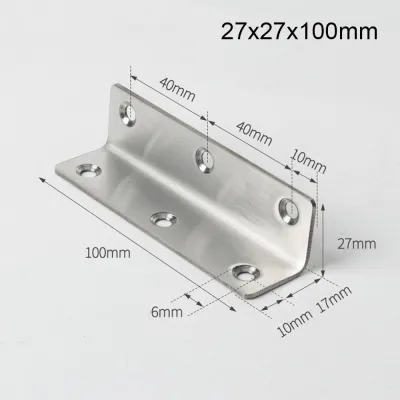 【COD&Fast Delivery】Stainless Steel Angle Corner Code L Shape Thicken Extended Brackets Stand Reinforcement 90 Degree Furniture Hardware