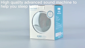 White Noise Sound Machine With Color Light And 36 Natural Sounds For Double Power Supply