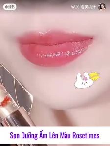 Son Dưỡng Ẩm Lên Màu Siêu Xinh Hết Khô Môi Loại Bỏ Thâm Viền Môi Lâu Dài Rosetimes