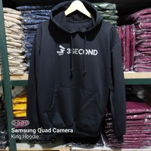 Sweater Hoodie Jumper Distro 3scnd Hitam /Jaket Pria Wanita Premium