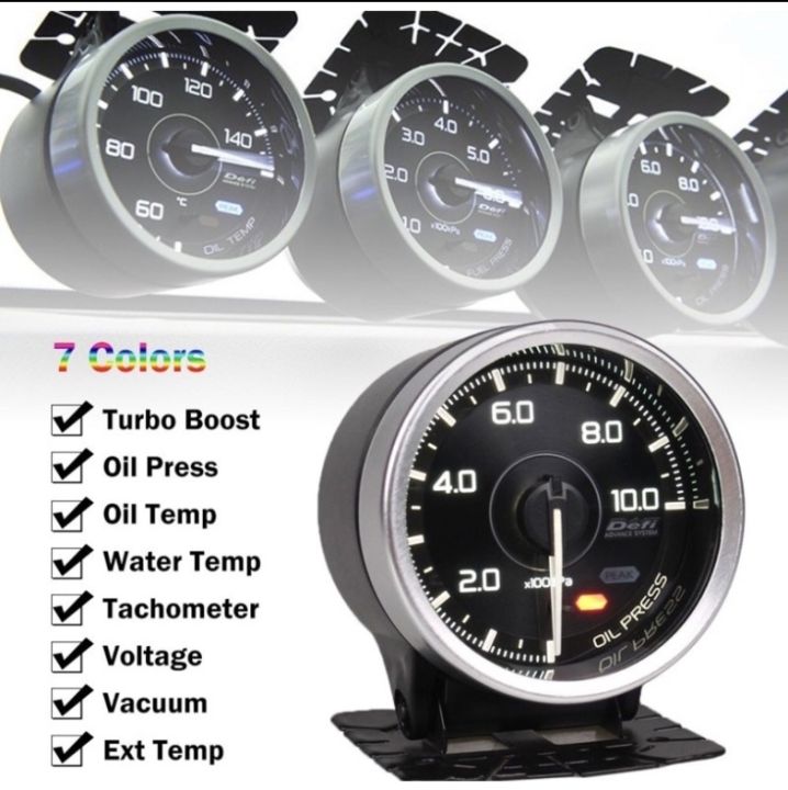 Defi Advance A1 60mm Defi Meter 7 Colours Water temp Gauge /Oil temp ...
