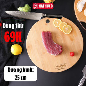 Thớt tre kháng khuẩn tự nhiên dụng cụ thái cắt nhà bếp chính hãng Nathuco không dăm mùn an toàn sức khỏe