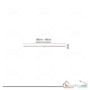 HOVELSHOP Tiang Pipa Besi Tempat Gantungan Pakaian Baju Handuk Sandal Sepatu Fleksibel Serbaguna