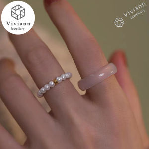 Viviann OriginalAgate Chalcedony Ring Jade Ring Plate Ring Couple Chinese Jadeite Amulet Fashion Charm Jewelry Hand Carved Crafts Gifts for Women Men Womens Daily Work Ring