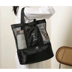 Dry Bag Multi Purpose Waterproof Storage Bag – Mesh + Waterproof Side Pocket For Swim & Gym Mesh Bag