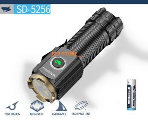 Đèn Pin Soi Thẻ Từ Hợp Kim Nhôm Siêu Sáng LED M60 7000LM Sạc Type-c Zoom Chống Thấm Nước