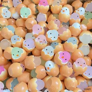 [COD] YUNZE 20Pcs Easter Eggshell Chick Micro Landscape Decorations Glowing Easter Eggs Ornament Kids Novelty Toys Easter Decor DIY Gifts