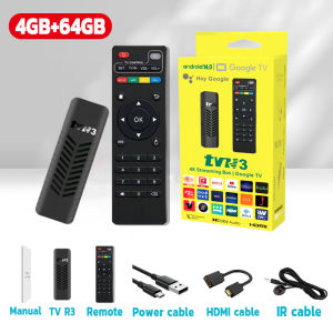 TV Stick 4K แอนดรอยด์ทีวีสติ๊ก WiFi Android TV 13.0 8GB+128GB TV box รองรับภาษาไทย Netlfix Youtube Google Assistant & Smart Cast กล่องสมาร์ททีวีเครือข่า รับประกัน 3ปี