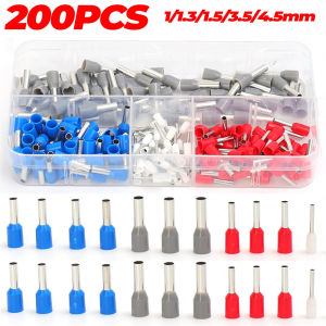 400PCS Cold Pressed Insulated Terminal Wire Connect Insulated Connector Crimp Terminator for Electrical Repairing Supplies
