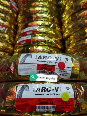 Viva ARC-V900 70/90-14 OR 80/90-14 Tubeless Tyre ( ARC900 BUNGA TAJAM)