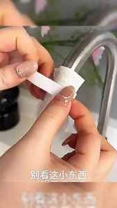 UNeed 10Pcs Thickened Faucet Filter Cotton Universal with T-strap Faucet Filter Portable