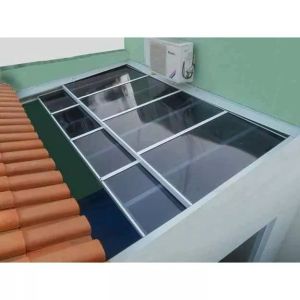 Kanopi sleding bahan Solarflat Manual murah
