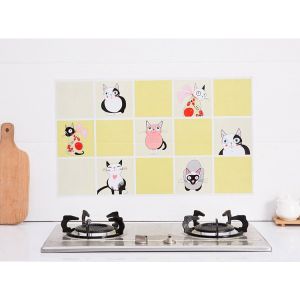 Decal Dán Bếp Giấy Dán Tường Bếp Tráng Nhôm Hàng Cao Cấp Chịu Nhiệt Cao Dễ Lau Chùi