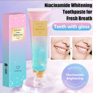 Niacinamide Whitening Toothpaste Fresh Breath Gum Care Enamel Protection Stain Removal for Sensitive Teeth Non-Irritating Formula Vegan Dental Care