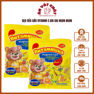 Kẹo Dẻo Gấu Bổ Sung Vitamin C Dai Dai Ngon Ngon Gói 250g