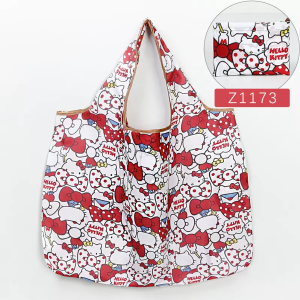 HANKE Foldable Tote Bag Reusable Character Waterproof Shopping Bag