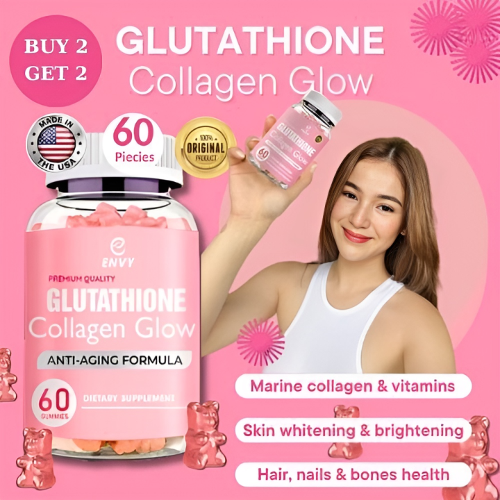 Envy Glutathione Collagen Glow Gummies Skin Whitening Glutathione 