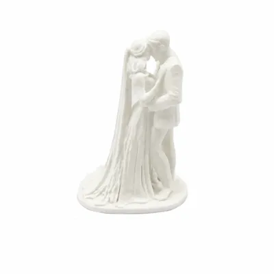 XYAX(XUNJIE) 3D Printed Couple Figurine Exquisite Home Decor Wedding Decoration Cake Decor Valentine’s Day Gifts Couple Sculpture Wedding Decoration