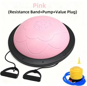 46cm/58cm Anti-Slip Half Balance BOSU Ball for Core Training Pilates & Home Gym Fitness BOSU Ball Balance Trainer