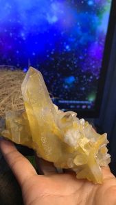 Đá THẠCH ANH VÀNG CITRINE TỰ NHIÊN phale NĂNG LƯỢNG VŨ TRỤ MẠNH 470