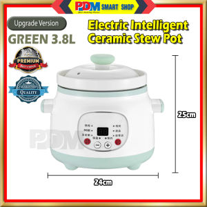 PDM Electric Intelligent White Porcelain Stew Pot 3.8L Electric Stew Pot Porridge Pot Birds Nest Stew Pot 全智能白瓷电炖盅