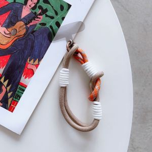 【Lowest Price】fashion Anti-lost Woven Mobile Phone Lanyard Rope Keychain Wrist Lifting Rope