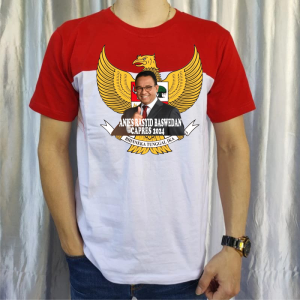KAOS DISTRO KAOS MERAH PUTIH /KAOS CALON PRESIDEN ANIES