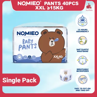 [Single Pack]NOMIEO Diapers Pants Tape S M L XL XXL Baby disposable diapers tape