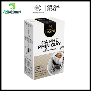 Trung Nguyên Legend - Americano Paper Filter Coffee - Box of 10 Packets x 10g (Black Coffee No Sugar)