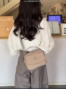 Water Repellent Nylon Bag Six Neutral Pastel Shades Removable Shoulder Strap ALO Light Pocket Bag For Campus Errands