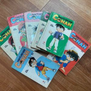 (xưa đọc xuôi) COmbo 7q truyện tranh cũ Conan Thám Tử Lừng Danh bản đọc xuôi xưa cũ