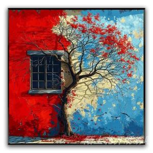 Aesthetic DIY 5D Diamond Painting Kit with Full Drill Round Diamonds for Home Wall Decor Craft Supplies Gift for Adults Kids
