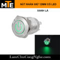 Nút nhấn 12mm giữ trạng thái ON/OFF, chống nước có LED 3-9V, 9-30V, 100-240V ĐẦU CAO - BIỂU TƯỢNG NGUỒN. 
