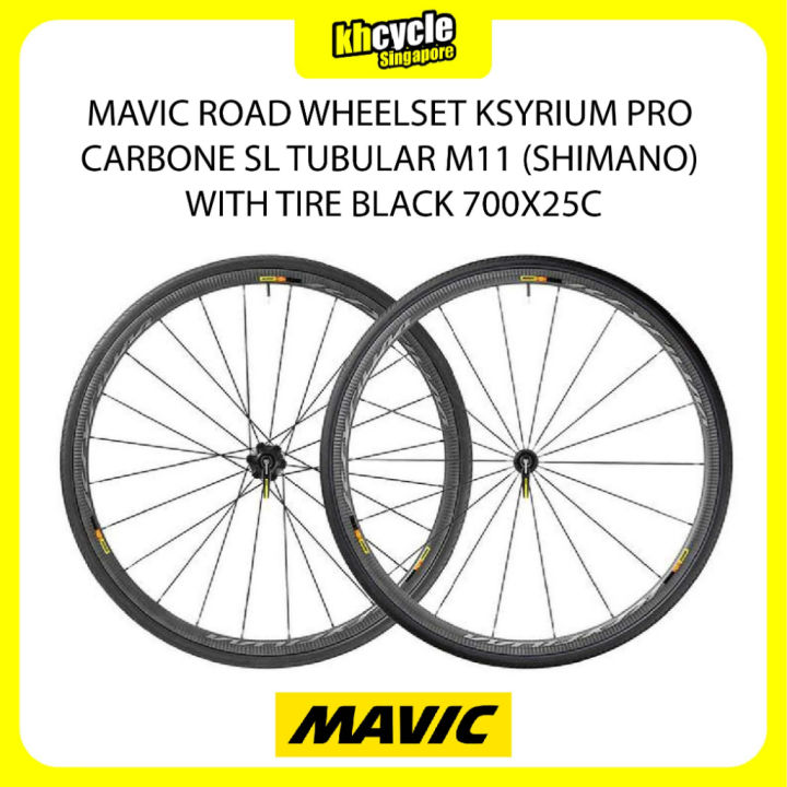 MAVIC ROAD WHEELSET KSYRIUM PRO CARBONE SL TUBULAR M11 (SHIMANO
