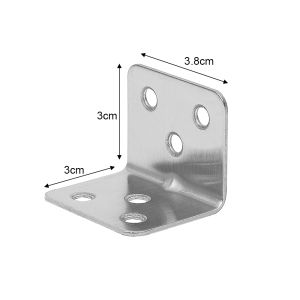 10/30/60ชิ้น ขายึดมุมสเตนเลสอเนกประสงค์ / ขายึดมุมฉาก 90 องศา / เก้าอี้ โต๊ะ เฟอร์นิเจอร์ไม้ โครงเตียง ตู้ อุปกรณ์เสริม