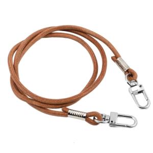 4มม. Tali Bahu 15/23/31/47in รอบสายกระเป๋าทรงถังพร้อมหัวเข็มขัดสำหรับ DIY กระเป๋าสตางค์สตรี Crossbody เข็มขัดกระเป๋าสะพายไหล่