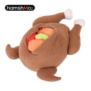 HamshMoc Dog Toy Plush Snuffle IQ Sniffing Training Dog Toys Food Bowl Slow Eating Interactive Puzzle Feeder Game Soft Plush Chew Squeaky 5
