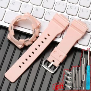 Resin Strap Watch Case Suitable for Casio G-SHOCK GMA-S110 120 130 140 Mens Womens Waterproof Bracelet Watch Accessories