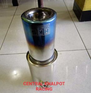 KNALPOT RACING MOBIL HKS GRONEL UJUNG BLUE