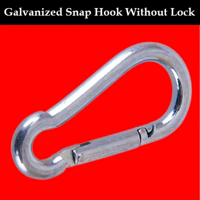 TOYU 6-12mm 304 Stainless And Galvanized Steel Safety Snap Hook Stainless Carabinner Eye Bolt Climbing Snap Hook Outdoor (Per 1 Piece)