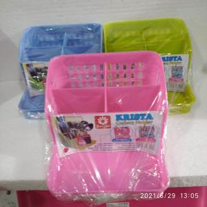 Tempat Sendok Krista Sunlife 4 sekat Cutlery Holder / tempat Sabun kamar mandi toss Krista Sunlife /Saus kecap DLL TOS KRISTA BISA COD