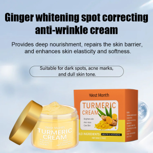 Turmeric Moisturizing Cream Freckle Whitening Cream Ginger Cream Dark Spot Remover Acne Treatment Cream With Natural Ginger Anti-Wrinkle Face Cream Hydrating Cream Nourishing Cream