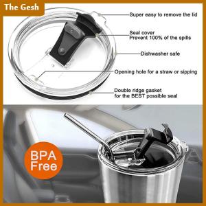 [The Gesh] 1Pc Spill Resistant Lid For 20 And 30 Oz Yeti Lid Fits Tumbler And More Replacement Tumbler Spill-Proof Cup Lids Drop Shopping