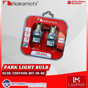 NAKAMICHI BULB T20 7440 SINGLE CONTACT PARK LIGHT 16 LEDS 1200 LUMENS/PAIR NON FLASH 12V WHITE 6000K