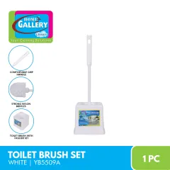 Home Gallery Toilet Brush with Holder Set