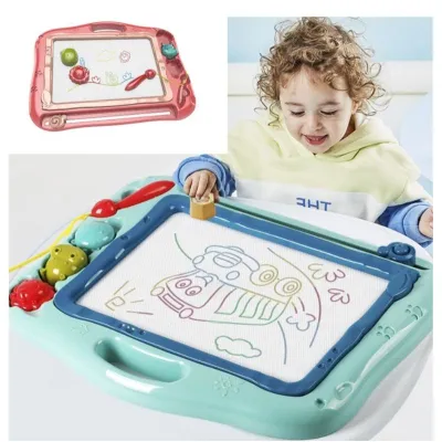 [MALAYSIA] Big Kids Magnetic 4-Color Drawing Board Erasable Colorful Pad Baby color magnetic | Lycotte Mom & Baby
