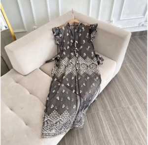 vest long tangan pendek - outer brukat wanita kondangan