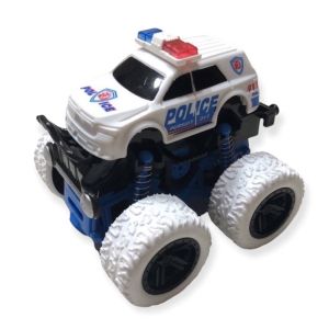 4 Wheel Monster Truck Zap SUV Friction Toy Car Police 4x4 -Can go through any obstacles - Kereta Mainan Murah Polis