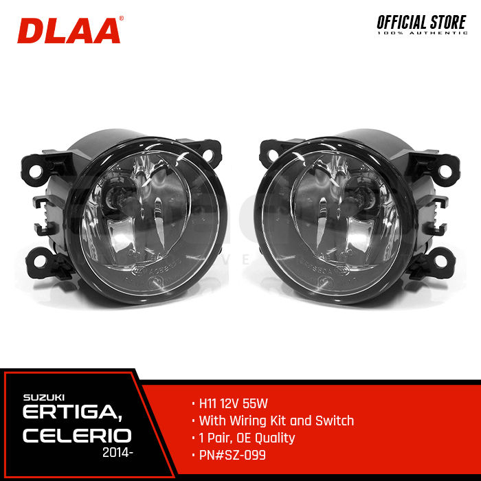 DLAA Genuine Fog Lamp / Fog Light H11 12V 55W With Wiring Kit and